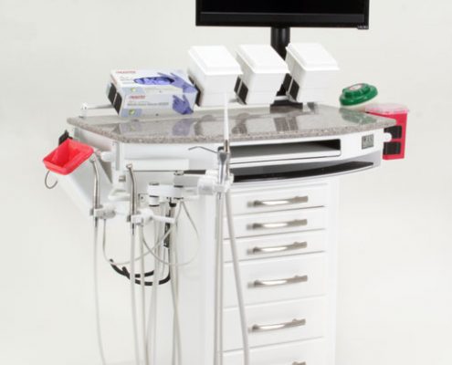 Ambidextrous Rear Wall Dental Delivery System, 90-2054