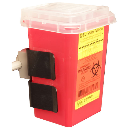 Universal 4" Bracket with Sharps Container ASI Dental