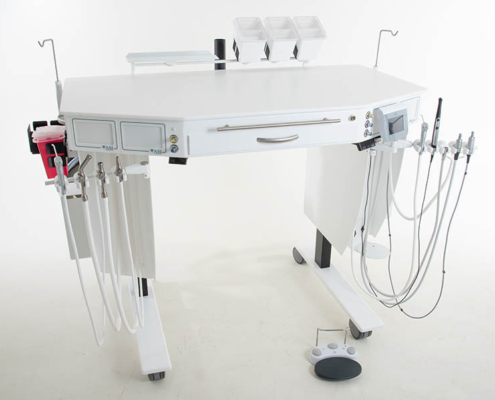 Over-the-patient dental surgical table, Model 90-2148