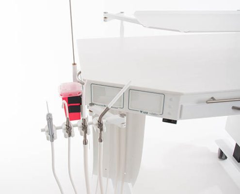 Integrated over the patient dental surgical table, Model 90-2148