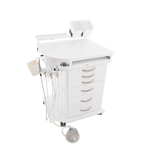 Front/Side Mobile Dental Cabinet Delivery Unit