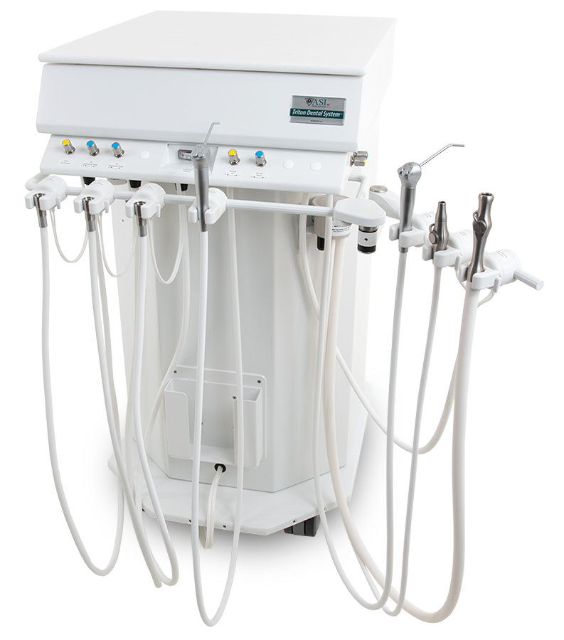 Full Restorative Mobile Dental Delivery Units with Assistants Instruments
